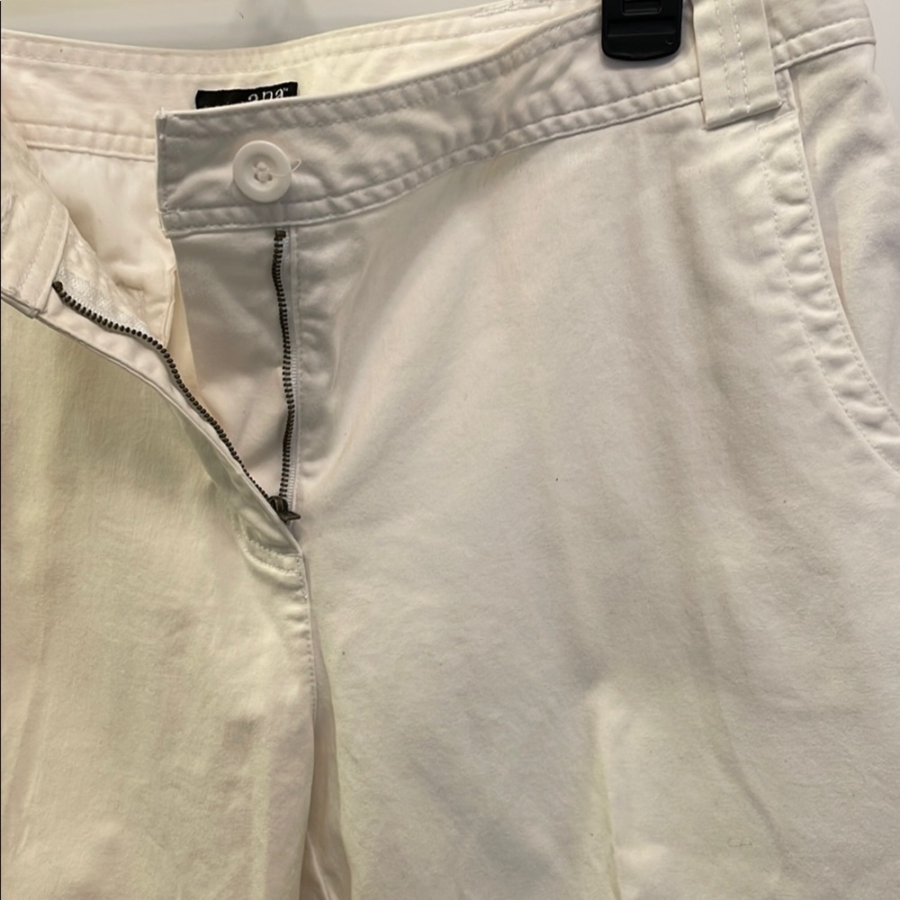 a.n.a. White cuffed Capris EUC 14 - Picture 6 of 15